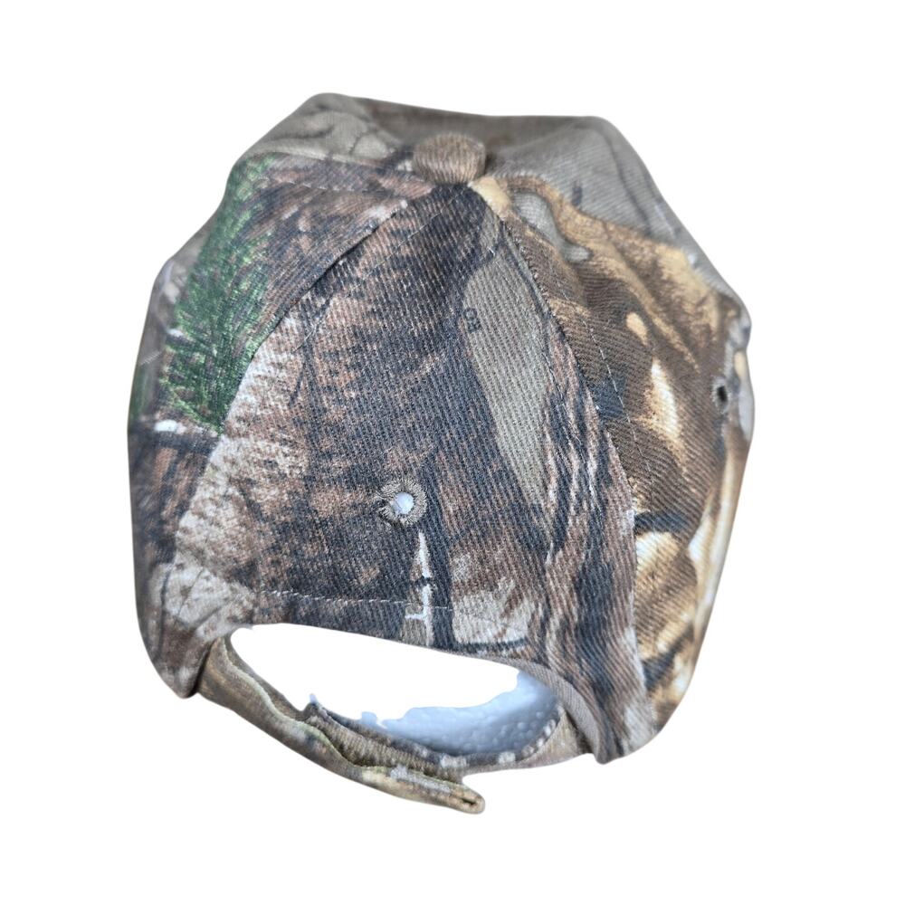 Buc-ees Beaver Youth Realtree Camo Adjustable Baseball Cap Hat Unisex Hook Loop - Picture 3 of 8